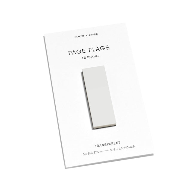 Transparent Page Flags Le Blanc