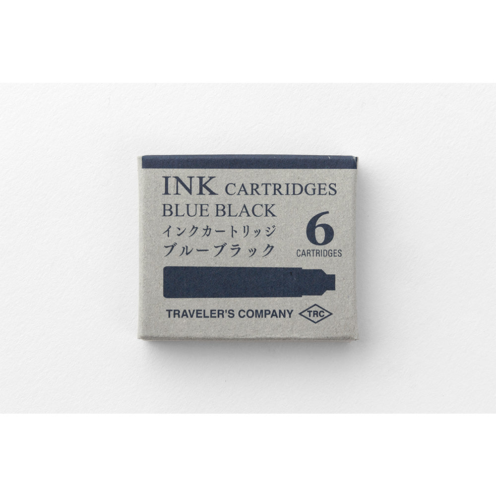 Traveler's Company Fountain / Rollerball Pen Ink Cartridges (Blue Black)