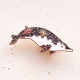 True's Beaked Whale Two Sisters Enamel Pin