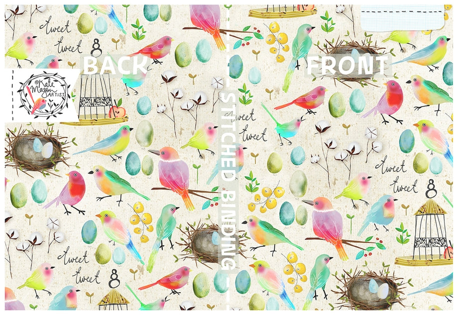 Tweet Birdy Nest Notebook A6