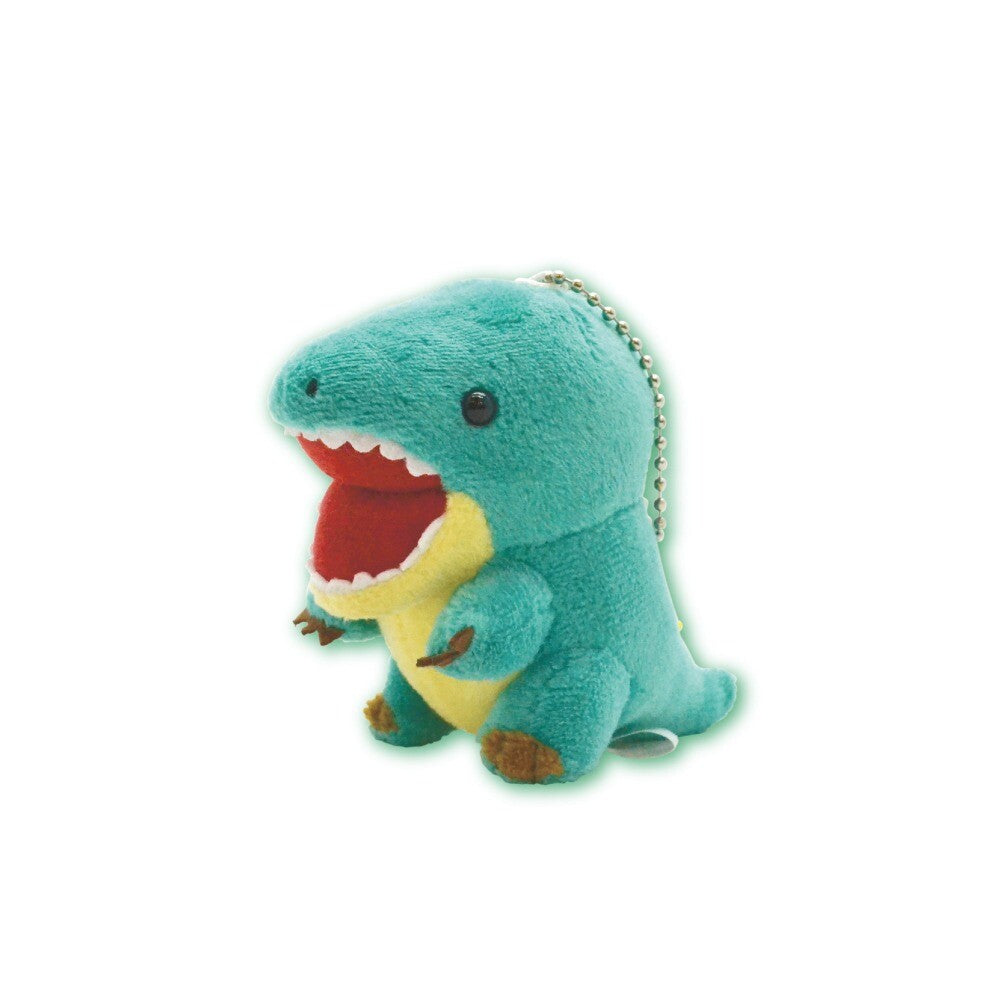 Tyrannosaurus Plush Keychain Green