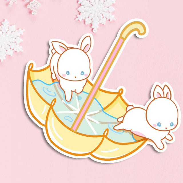 Sheepydust Umbrella Bunnies Sticker