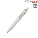 Bolígrafo de gel Uni-ball One P de 0,5 mm con punta de color té blanco 