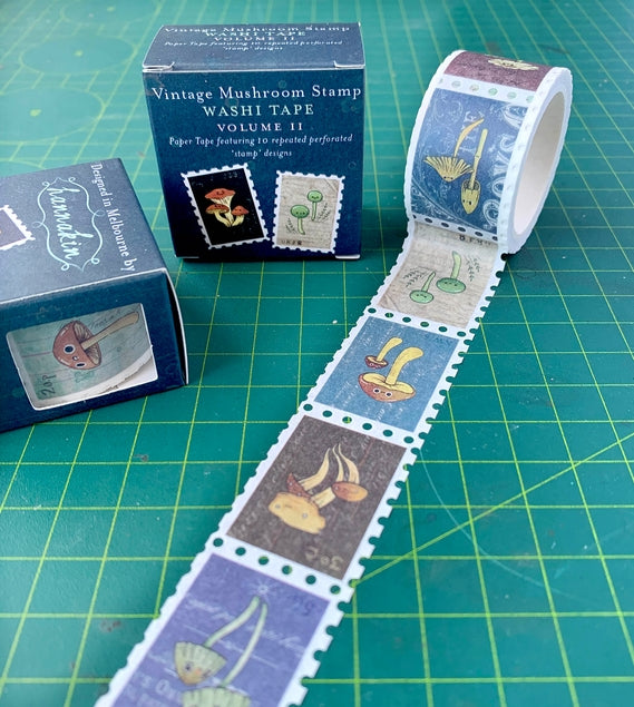 Vintage Mushroom Volume II Stamp Washi Tape