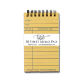 Library Card Memo Pad 