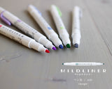 Marcador resaltador Zebra Mildliner - Juego de 35 colores Maleta de viaje