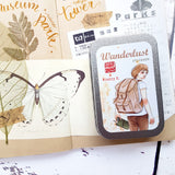 Cafe Analog X Windry R - Wanderlust Girls stickers in tin