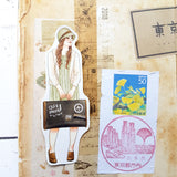 Cafe Analog X Windry R - Wanderlust Girls stickers in tin