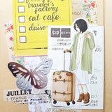 Cafe Analog X Windry R - Wanderlust Girls stickers in tin