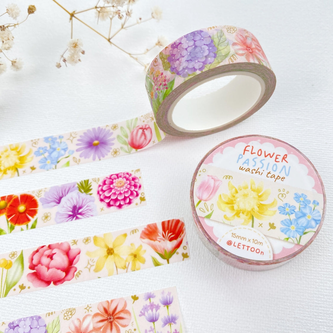 Flower Passion Washi Tape