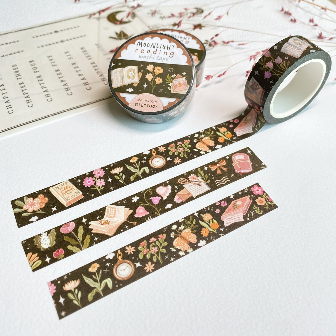 Moonlight Reading Washi Tape