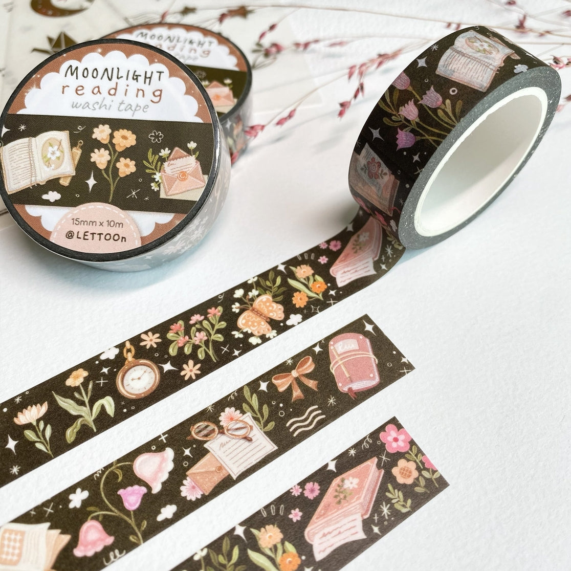 Moonlight Reading Washi Tape