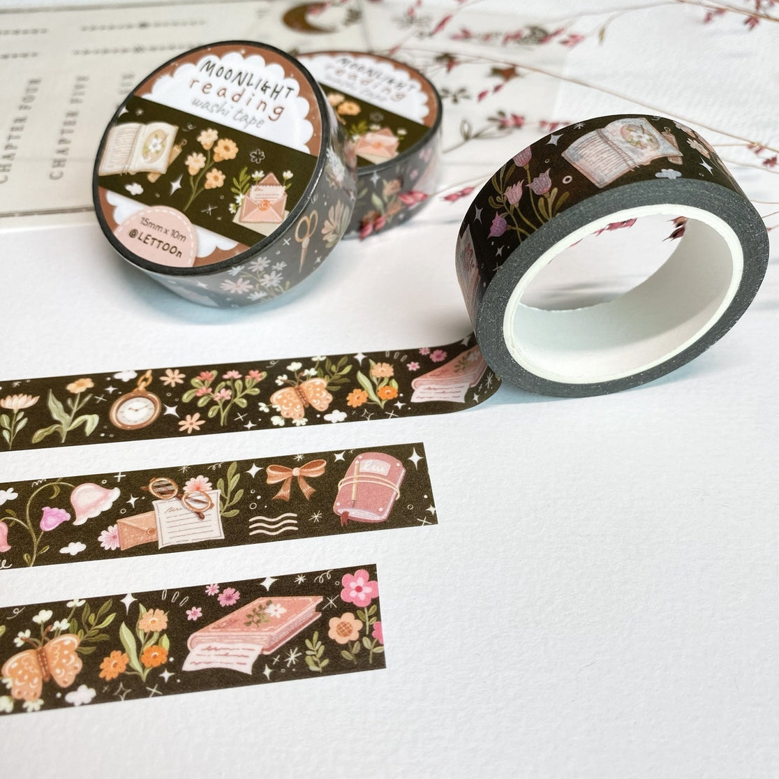 Moonlight Reading Washi Tape