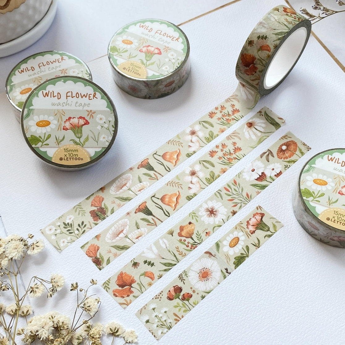 Wild Flower Washi Tape