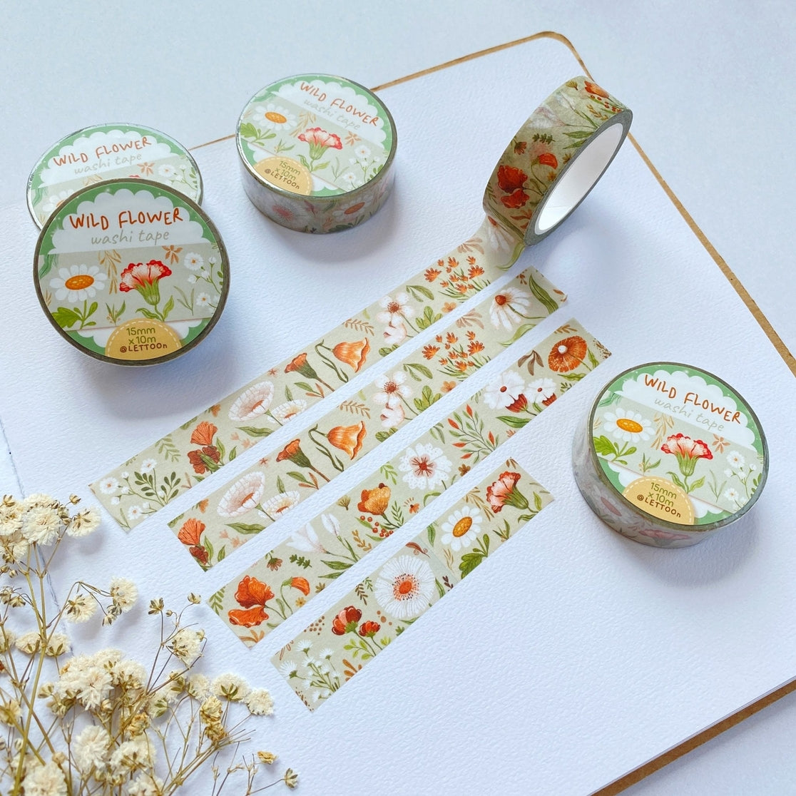 Wild Flower Washi Tape