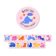 Cat Colorful Paws Washi Tape