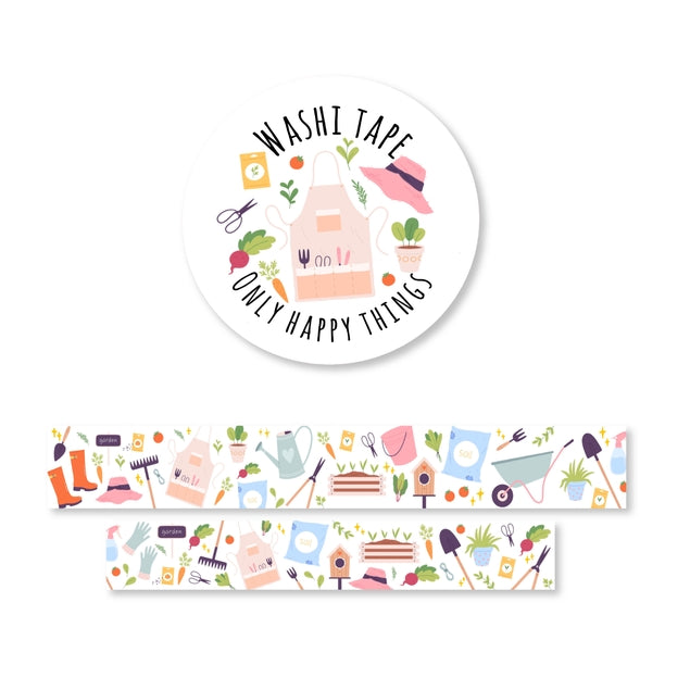 Gardening Green Thumb Delights Washi Tape