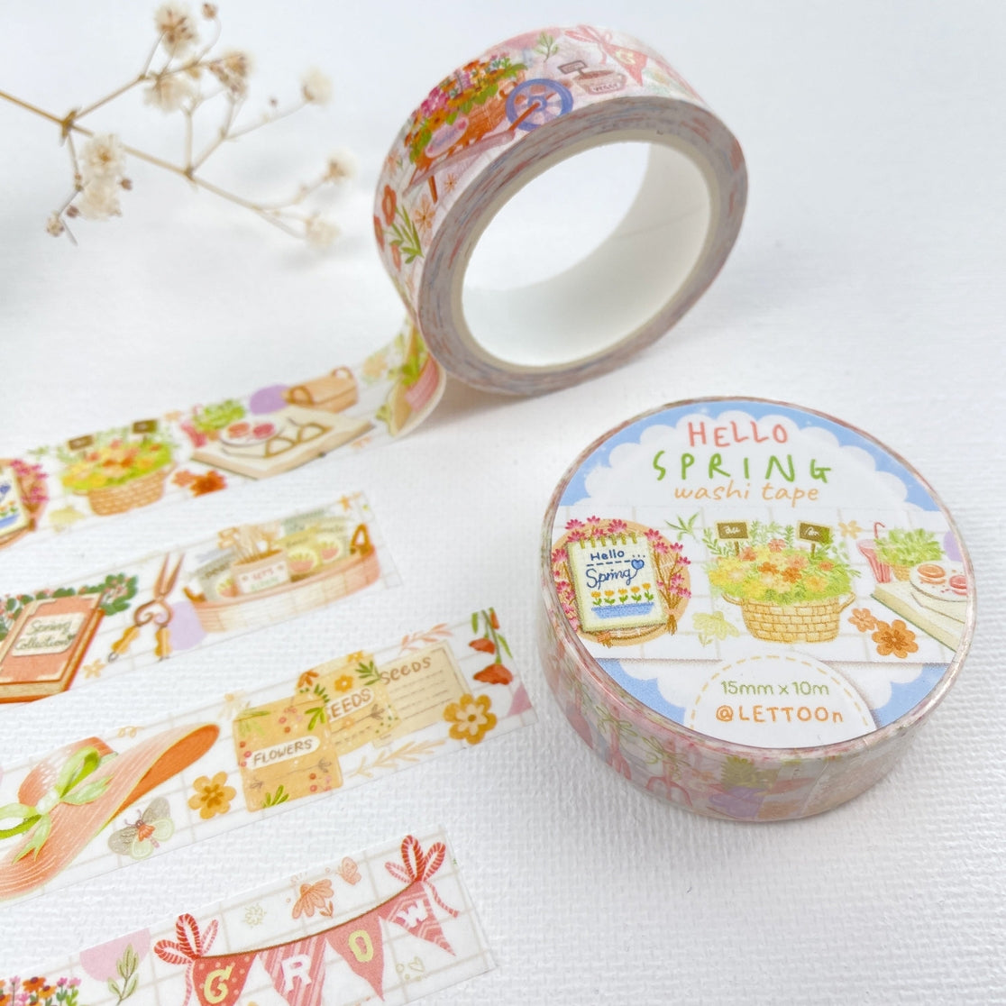 Hello Spring Washi Tape