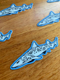 Leopard Shark Water Resistant Sticker