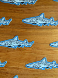 Leopard Shark Water Resistant Sticker