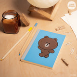 ProFolio Oasis Notebook Line Friends A6 - BROWN