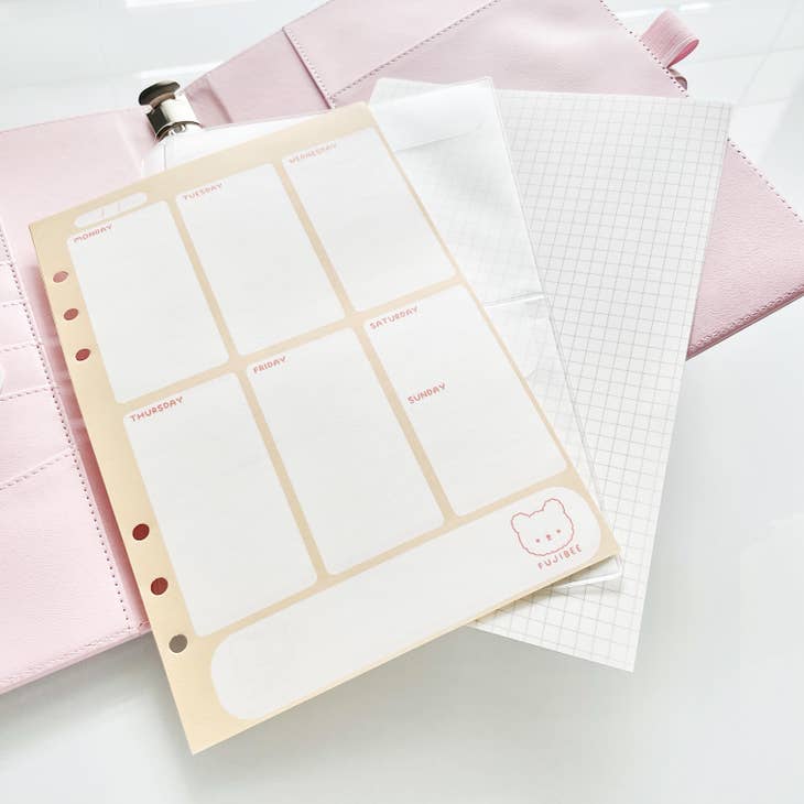 A5 Refill - Weekly Undated Planner Inserts