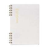 White Logical Prime W Ring Notebook A6 Size Blank