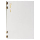 White Logical Prime W Ring Smooth Paper Notebook B5 Size Plain