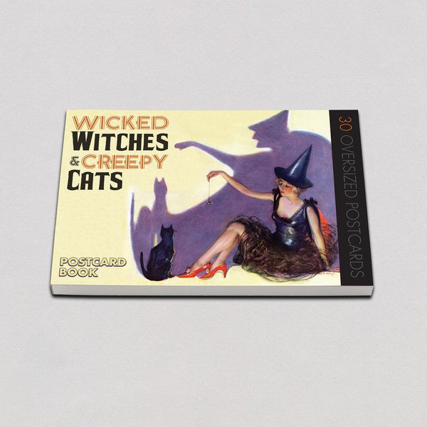 Wicked Witches & Creepy Cats - Halloween Postcards