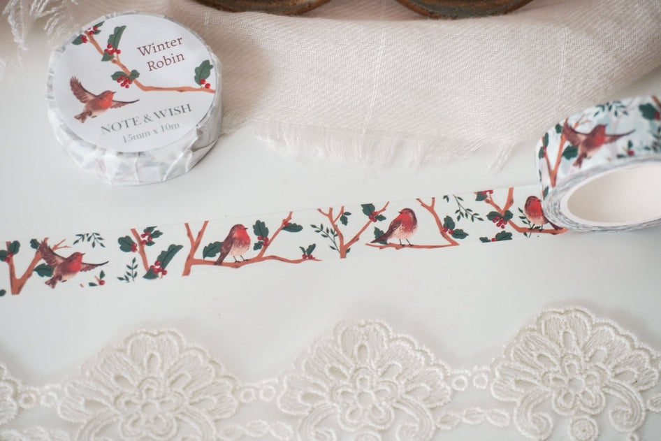 Winter Robin Washi Tape