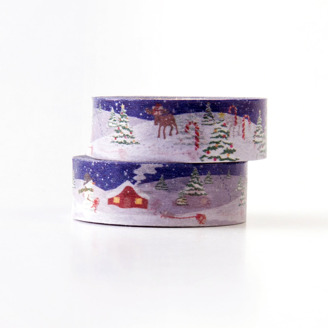 Cinta washi con motivos de Winter Wonderland