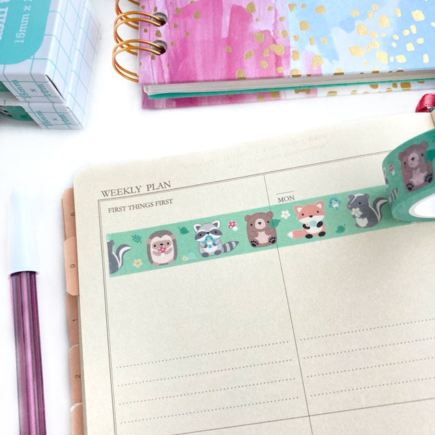 Woodland Animal Washi Tape