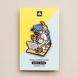 Work from Home with Cats Enamel Pin