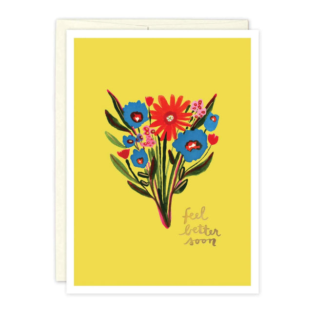 Yellow Bouquet, Get Well Soon Card