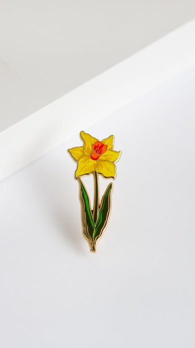 Yellow Daffodil Enamel Pin