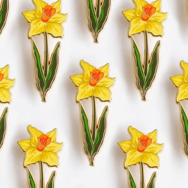 Yellow Daffodil Enamel Pin