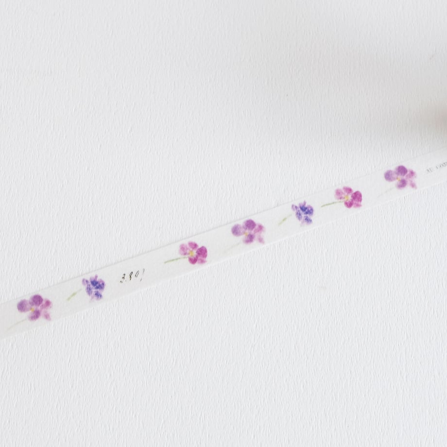 Yohaku Slim Washi Tape - Viola L-004