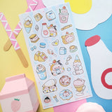 Yummy Pig Cafe Sticker Sheet