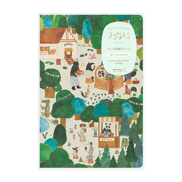 Yuru Log Notebook- Forest Animals