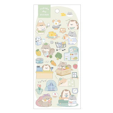 Yururu Day Sticker Small Animals