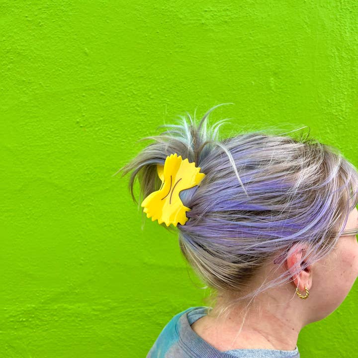 Pinza para el pelo con pasta Farfalle