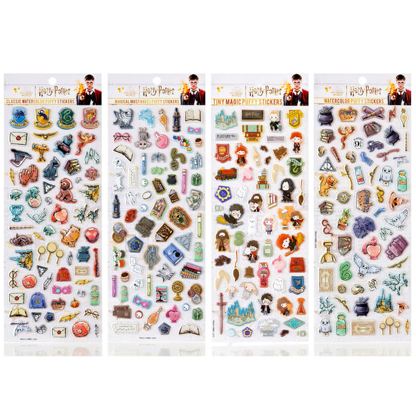 Harry Potter™ Watercolor Puffy Sticker Sheets Set of 4