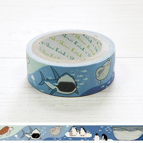 Endangered Ocean Species Washi Banana Paper Tape by Shinzi Katoh