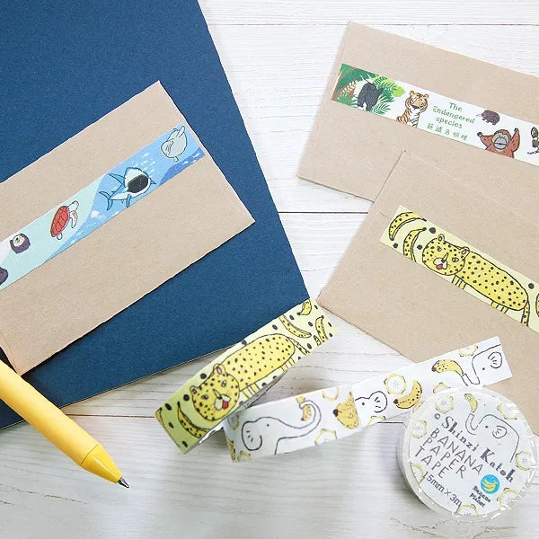 Endangered Animal Banana Paper Tape