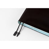 Hobonichi 2025 A5 Cover Colors: Black x Clear Blue