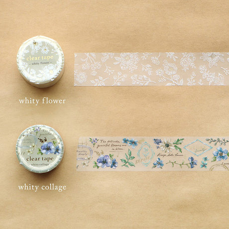 Whity Collage Clear PET Tape