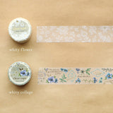 Whity Flower Clear PET Tape