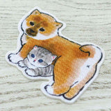 Mofusand Dog Friend Embroidery Iron-on Patch