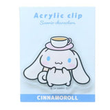 Pinza acrílica con forma de Cinnamoroll y Latte