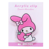 My Melody & Strawberry Acrylic Clip